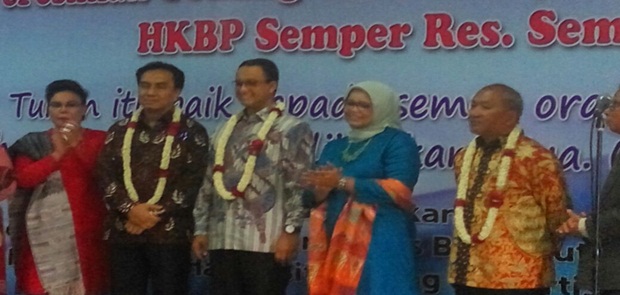 Wujud Jiwa Nasionalis Anies Baswedan Resmikan Gereja HKBP Semper