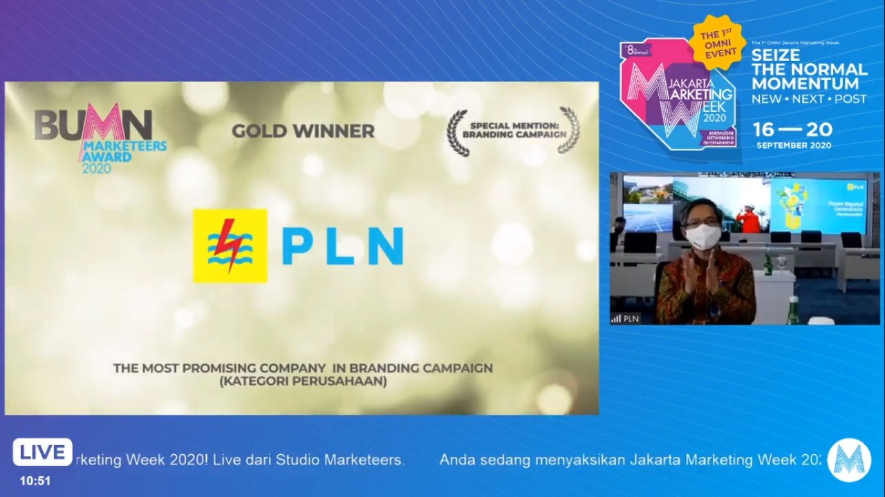 Sabet 3 Penghargaan Marketeers Award 2020, Erick Tohir Minta PLN Terus Berinovasi
