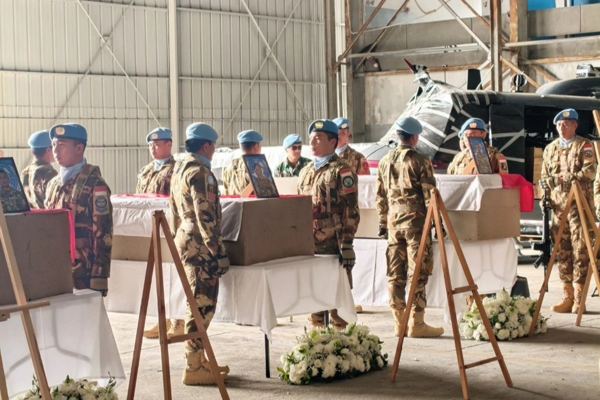 Jenazah 3 Prajurit TNI yang Tewas Akibat Serangan Israel di Lebanon Dipulangkan ke Indonesia