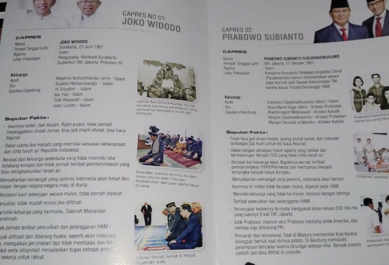 Brosur Disebar di Minimarket, Isinya Negatif Buat Paslon 02