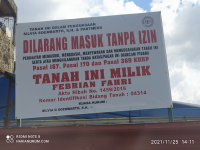 PN Jaktim Di duga Salah Eksekusi Lahan  di Kramat Jati