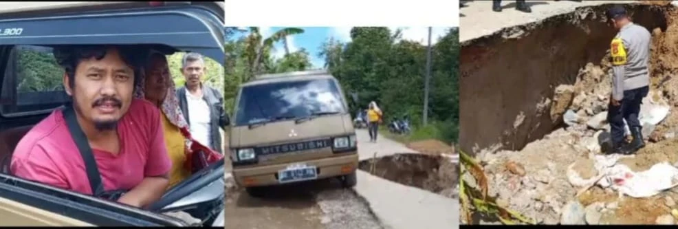Pemda Akan Segera Menangani Jalan Longsor Di Talang Semarang Pekon Pampangan