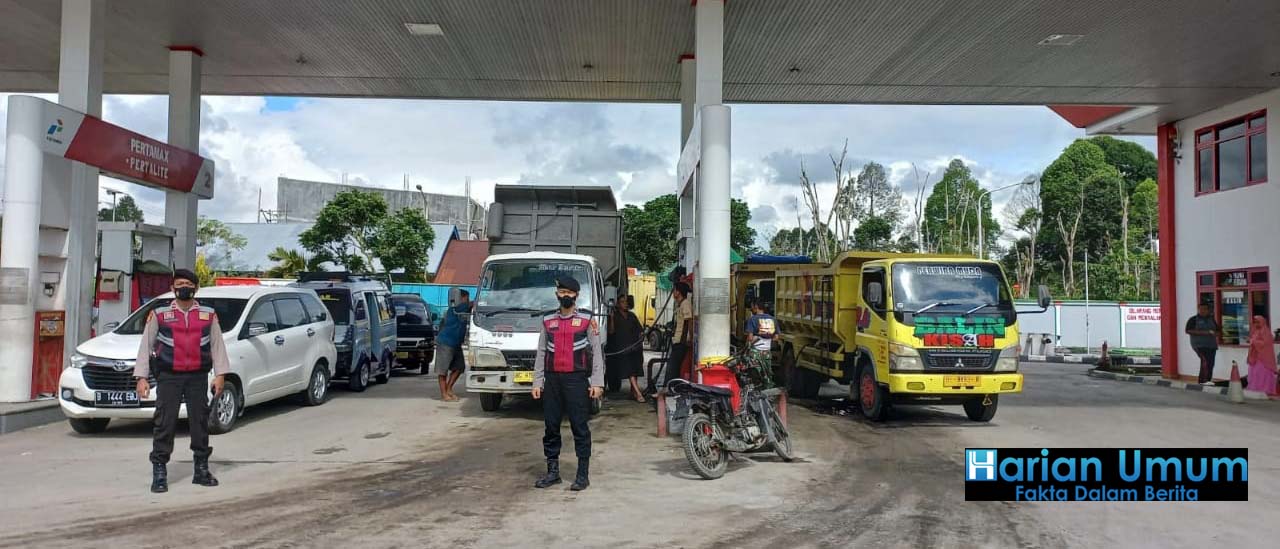 Sat Samapta Polres Lampung Barat Tingkatkan Patroli dan Pengamanan di SPBU