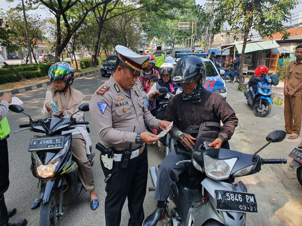 Dalam Sepekan, Ribuan Pelanggar Ditilang Satlantas Polresta Tangerang