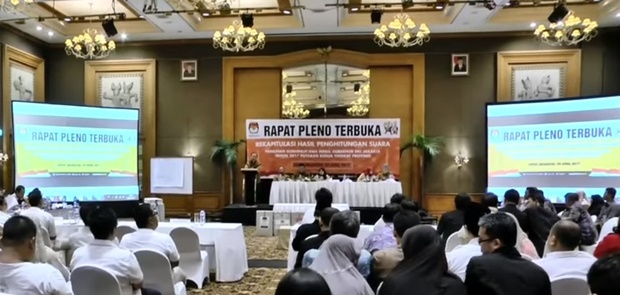 KPU DKI Tetapkan Pasangan Anies Baswedan dan Sandiaga Salahuddin Uno menang