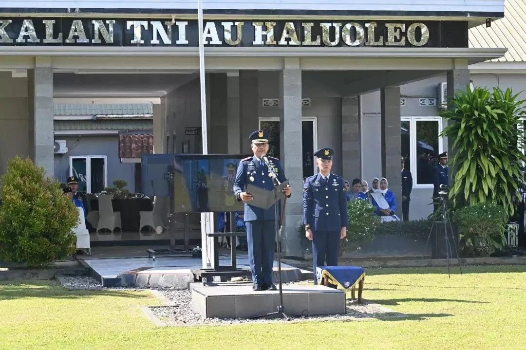 TNI AU Memperingati 78 Tahun Hari Bakti di Lanud Haluoleo