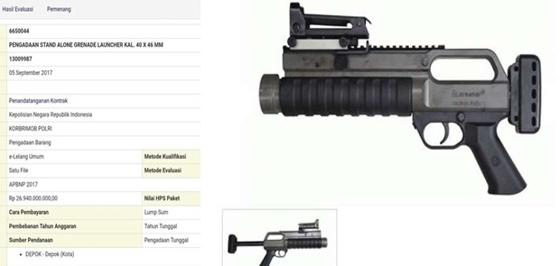 Ada Kejanggalan dalam Lelang Pengadaan Senjata Polri