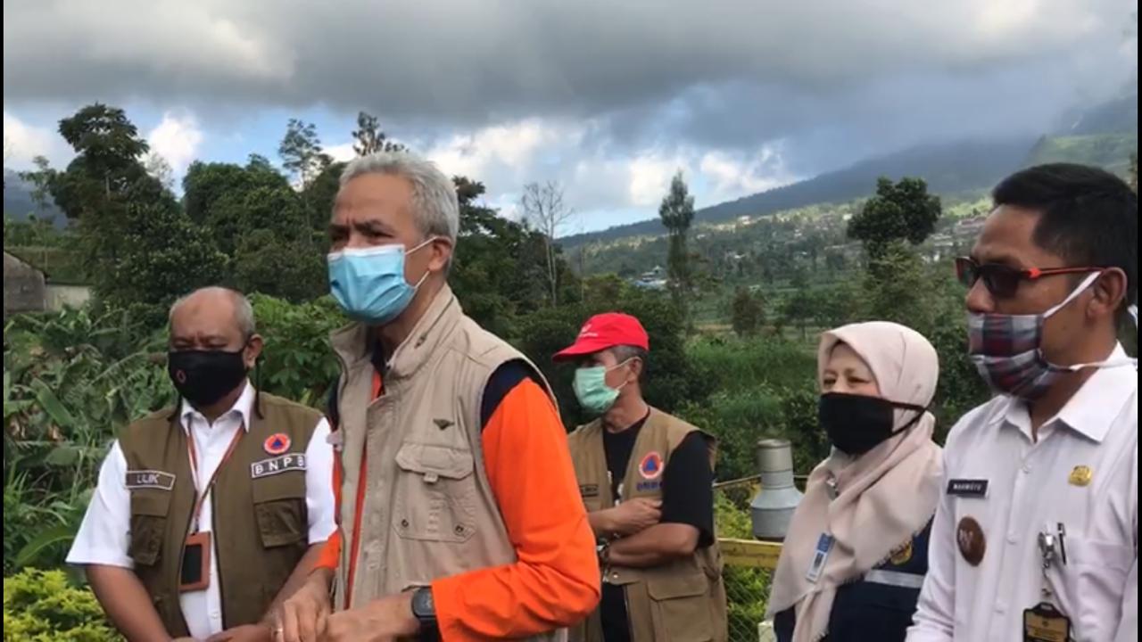 Ganjar Minta Simulasi Evakuasi Saat Erupsi Merapi