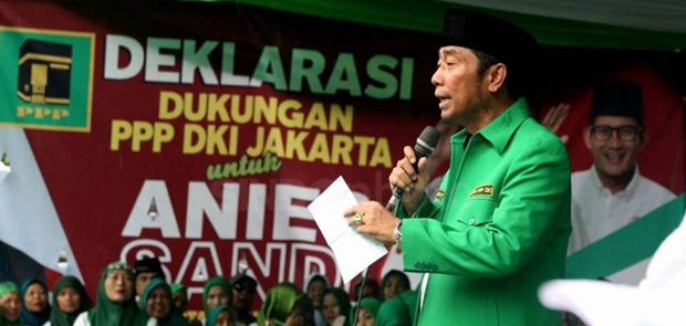 H Lulung Ngeyel, Dukung Anies-Sandi