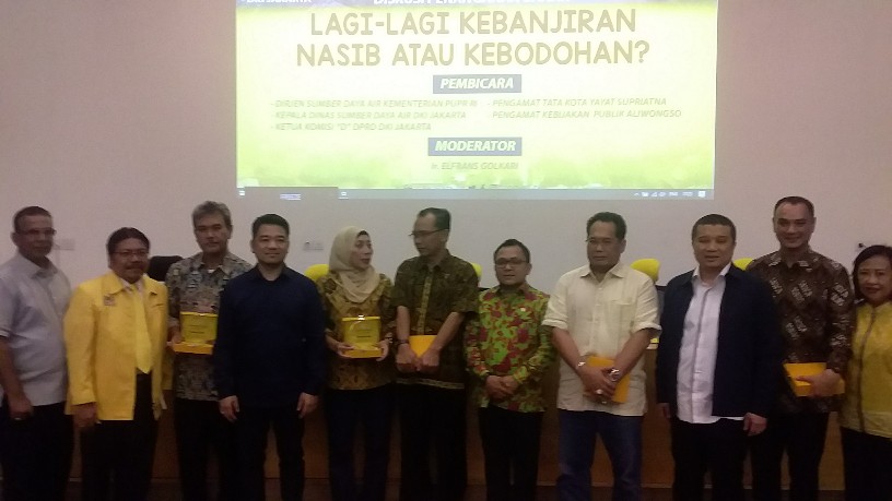 Gelar Diskusi, Golkar DKI Ingin Masyarakat Paham Soal Bahaya Dan situasi Banjir
