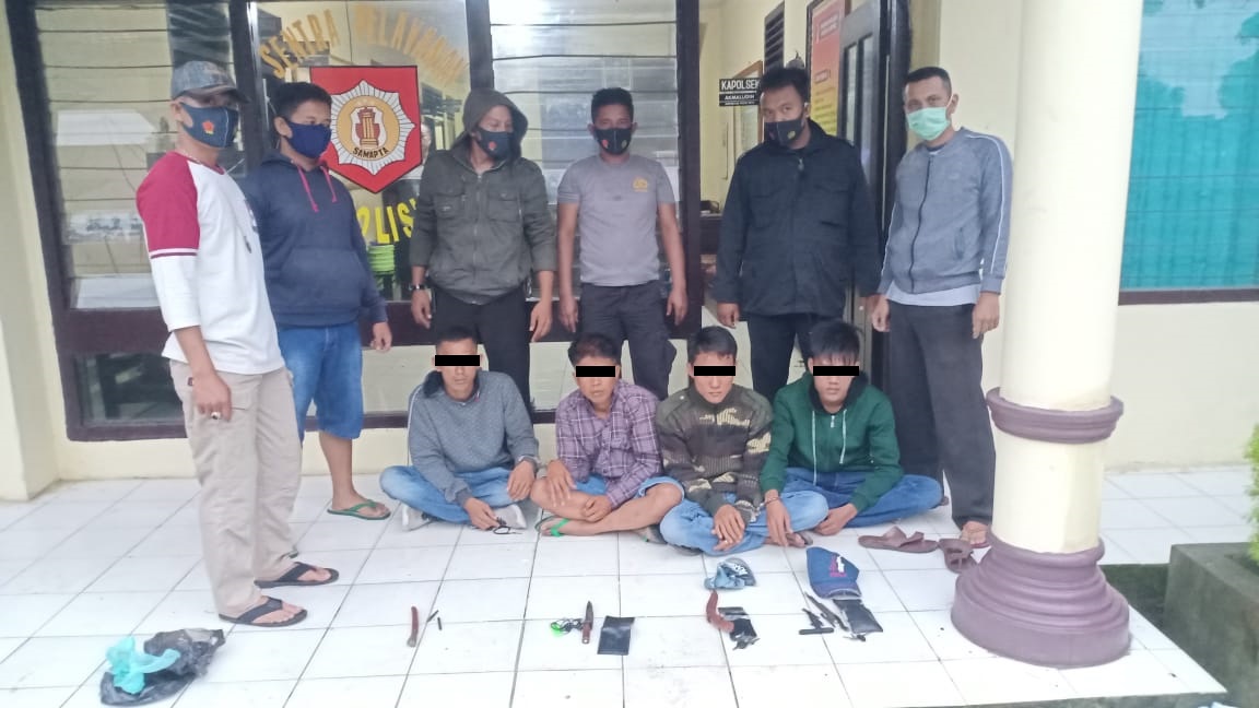Polsek Buay Bahuga Ringkus 4 Tersangka Curat Bongkar Rumah
