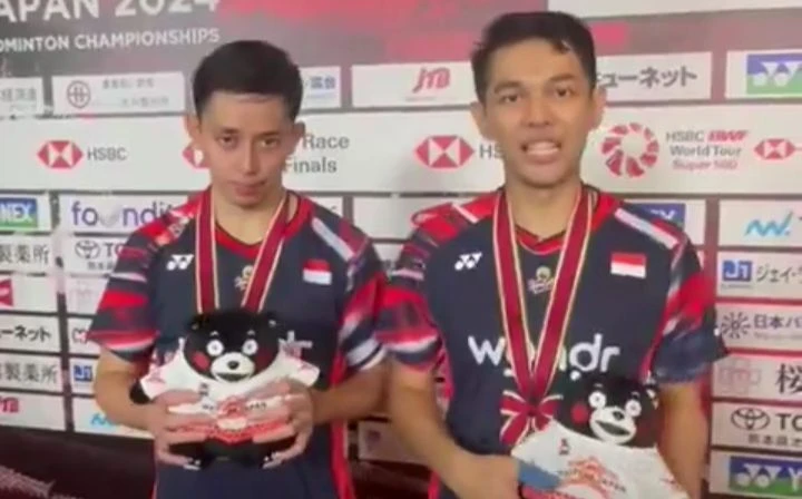 Libas Ganda Unggulan Tuan Rumah, Fajar/Rian Juara Kumamoto Masters Japan 2024