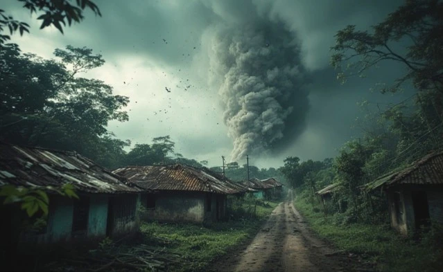 55 Rumah di Bogor Rusak Diterjang Puting Beliung dan Ditimpa Sayap Pesawat
