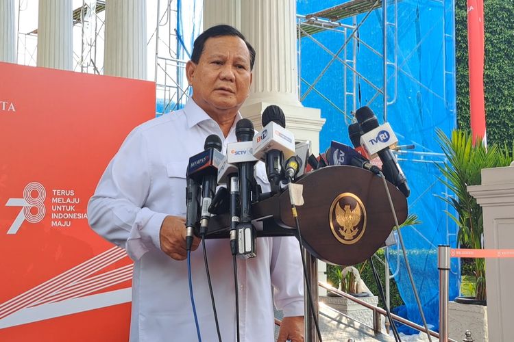 Lapor ke Jokowi, Prabowo Sebut Indonesia Dihormati dan Jadi Panutan Banyak Negara