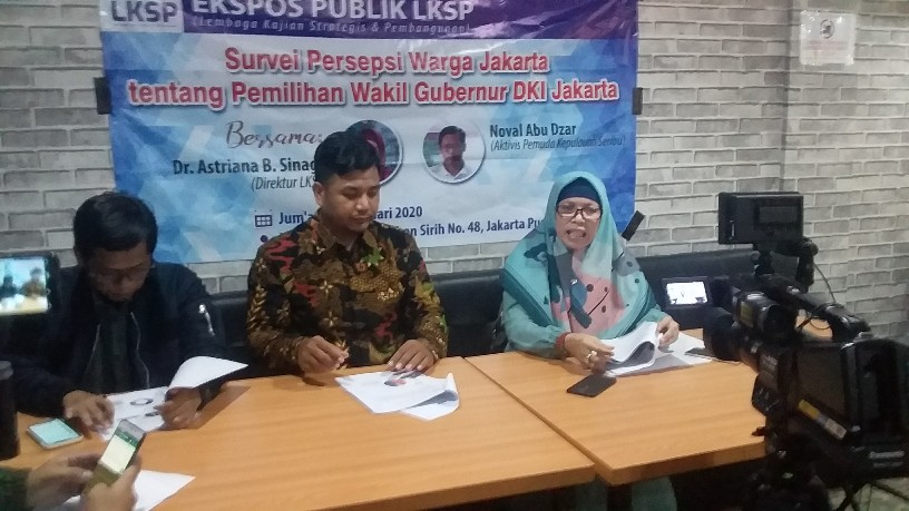 Survey LKSP, Calon Wagub PKS Lebih Dikenal Warga Ibukota