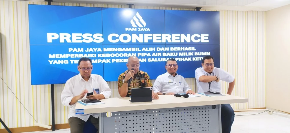PAM JAYA Berhasil Perbaiki Kerusakan Pipa Air Baku Akibat Kelalaian Pihak Ke 3