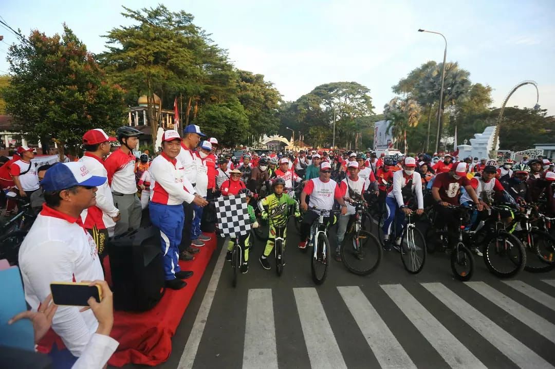 Gowes Kebangsaan Semarakan Peringatan HUT Kemerdekaan RI HUT