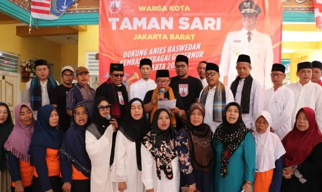 Warga Tamansari Deklarasi Dukung Anies Kembali Jadi Gubernur di Jakarta