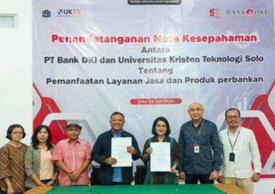 Bank DKI Siap Bantu Transaksi bisnis Perbankan Kampus Kristen Teknologi Solo