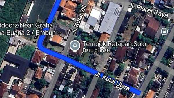 Geger! Di Google Maps Kediaman Jokowi Dinamai 'Tembok Ratapan Solo'
