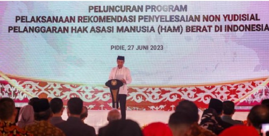 Presiden Jokowi: Pemerintahan Mempunyai Niat Ikhlas Tuntaskan Kasus Pelanggaran HAM Berat
