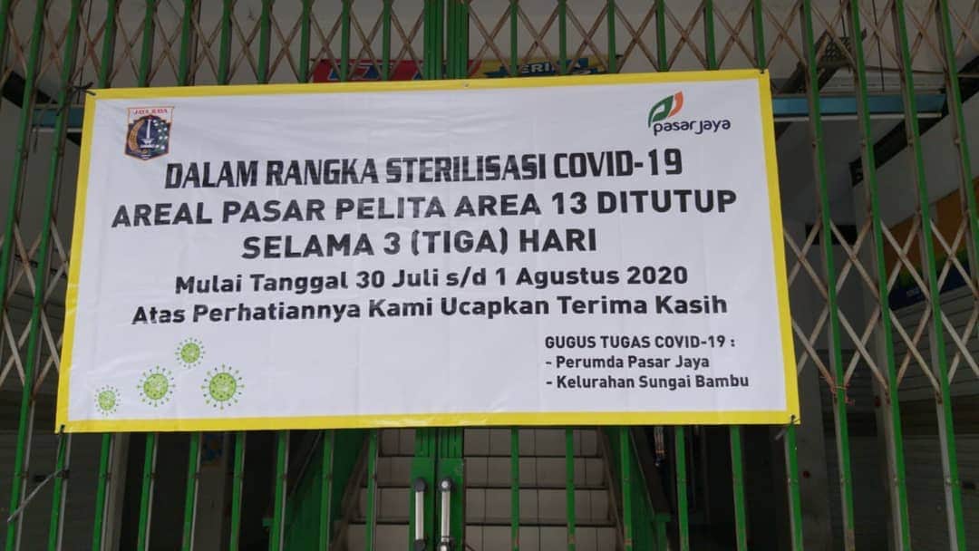 Tiga Pedagang Positif Covid-19, Pasar Pelita Ditutup Tiga Hari