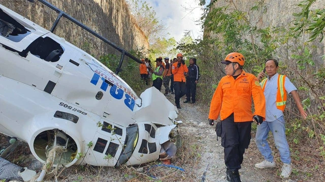 Helikopter Jatuh di Bali Gara-gara Tersangkut Benang Layangan