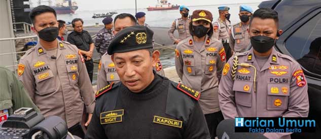 Kapolri Pastikan Proses Pencarian Kru Helikopter P-1103 Dilakukan Maksimal