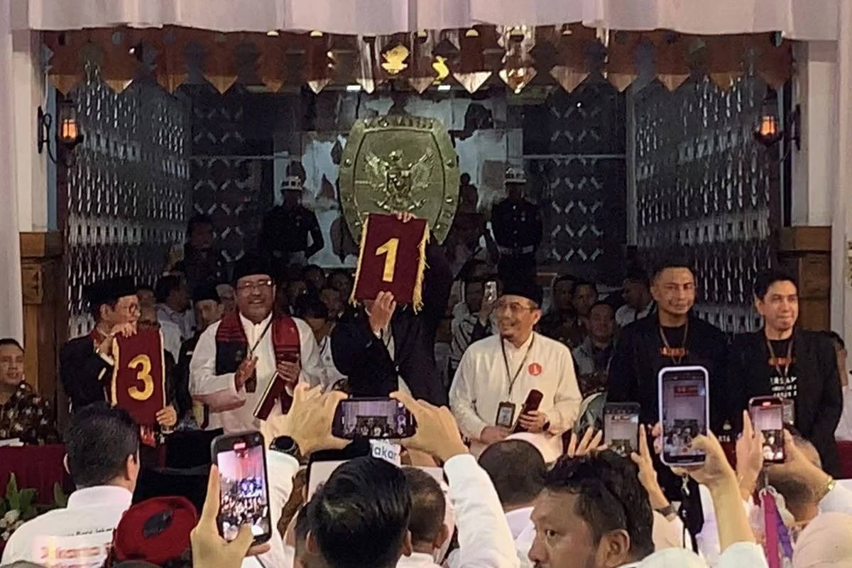 Calon Independen di Jakarta dapat Nomor Urut 2, Rido Nomor Urut 1 dan Pramono-Rano Nomor Urut 3