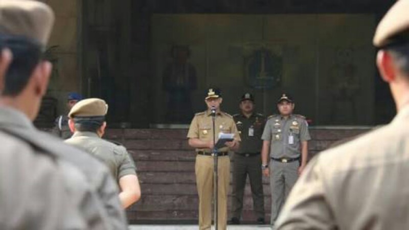 Sambut Natal dan Tahun Baru, Pemprov DKI Gelar Apel Operasi Praja Wibawa