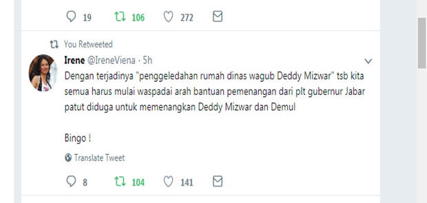 Warganet Duga Pelantikan Iriawan Sebagai Pj Gubernur Jabar untuk Menangkan Demiz